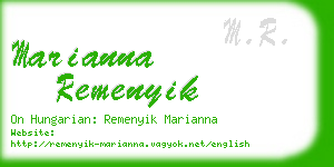 marianna remenyik business card